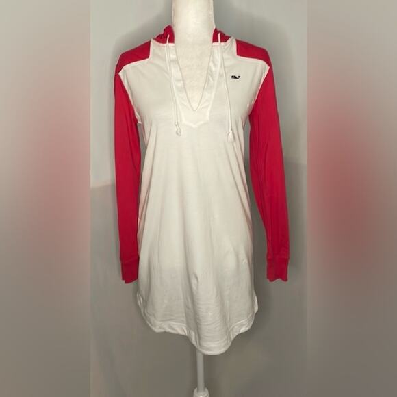 Vineyard Vines Other - NWOT vineyard vines 100% cotton white and hot pink swimsuit cover up